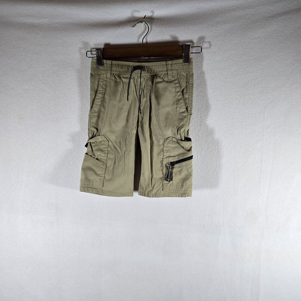 Wrangler Quick Dry Tech Cargo Shorts - Boys S (6/7) Tan Grey